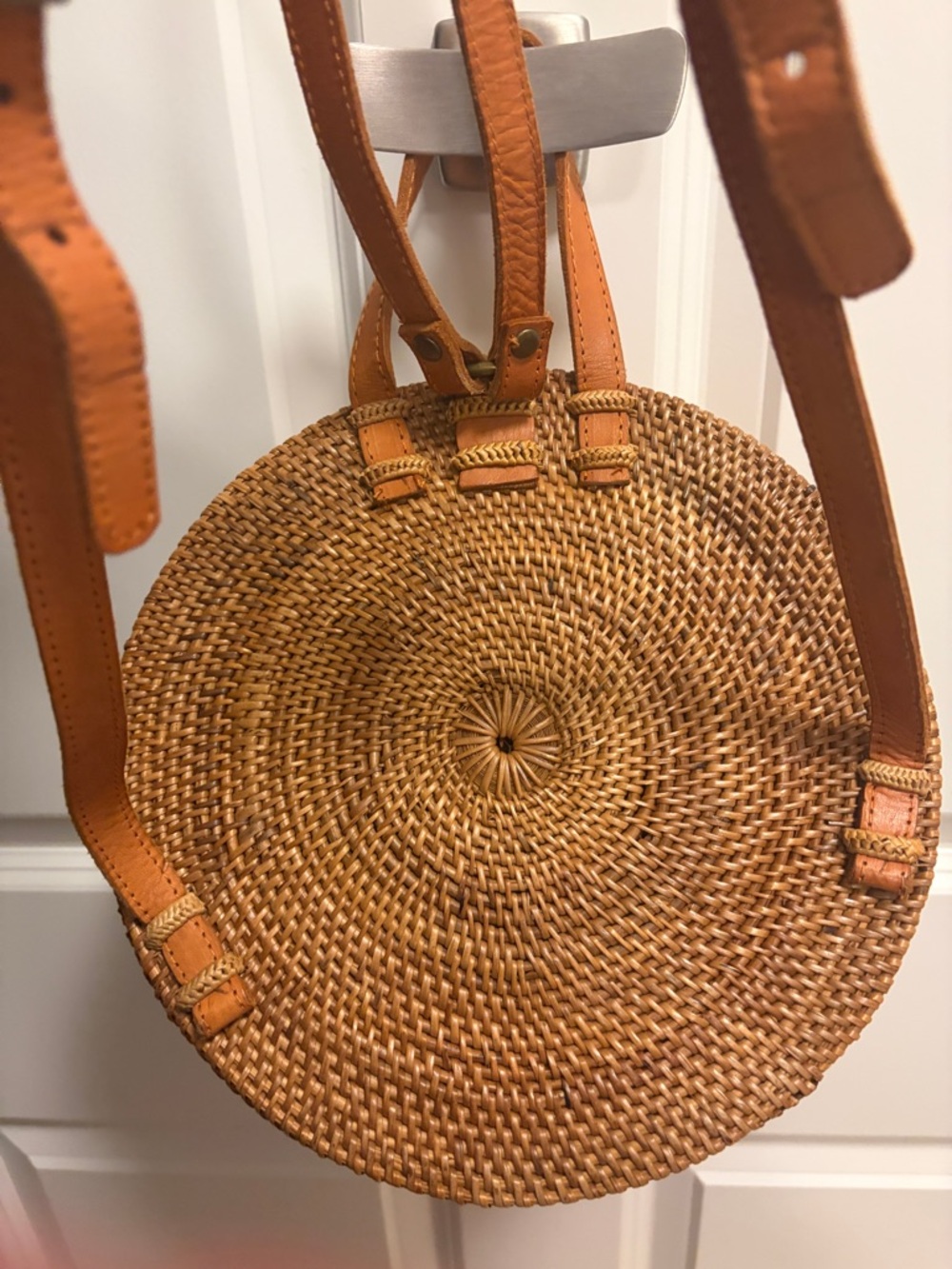 Round Rattan Bali Backpack - Picture 9 of 9